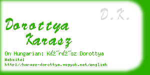 dorottya karasz business card